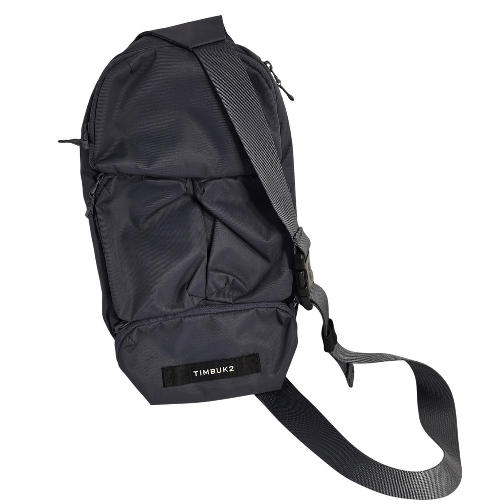 NEW Timbuk2 Crossbody Sling Bag Blue Grey Nylon Adjustable Strap Travel Pack